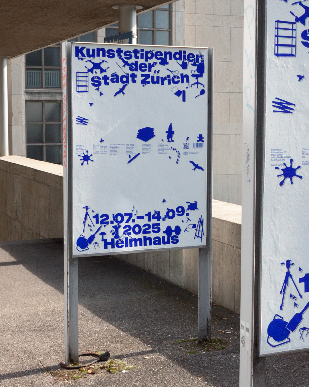 Poster designed by HOMI for Helmhaus Zurich HOMI Graphic Design