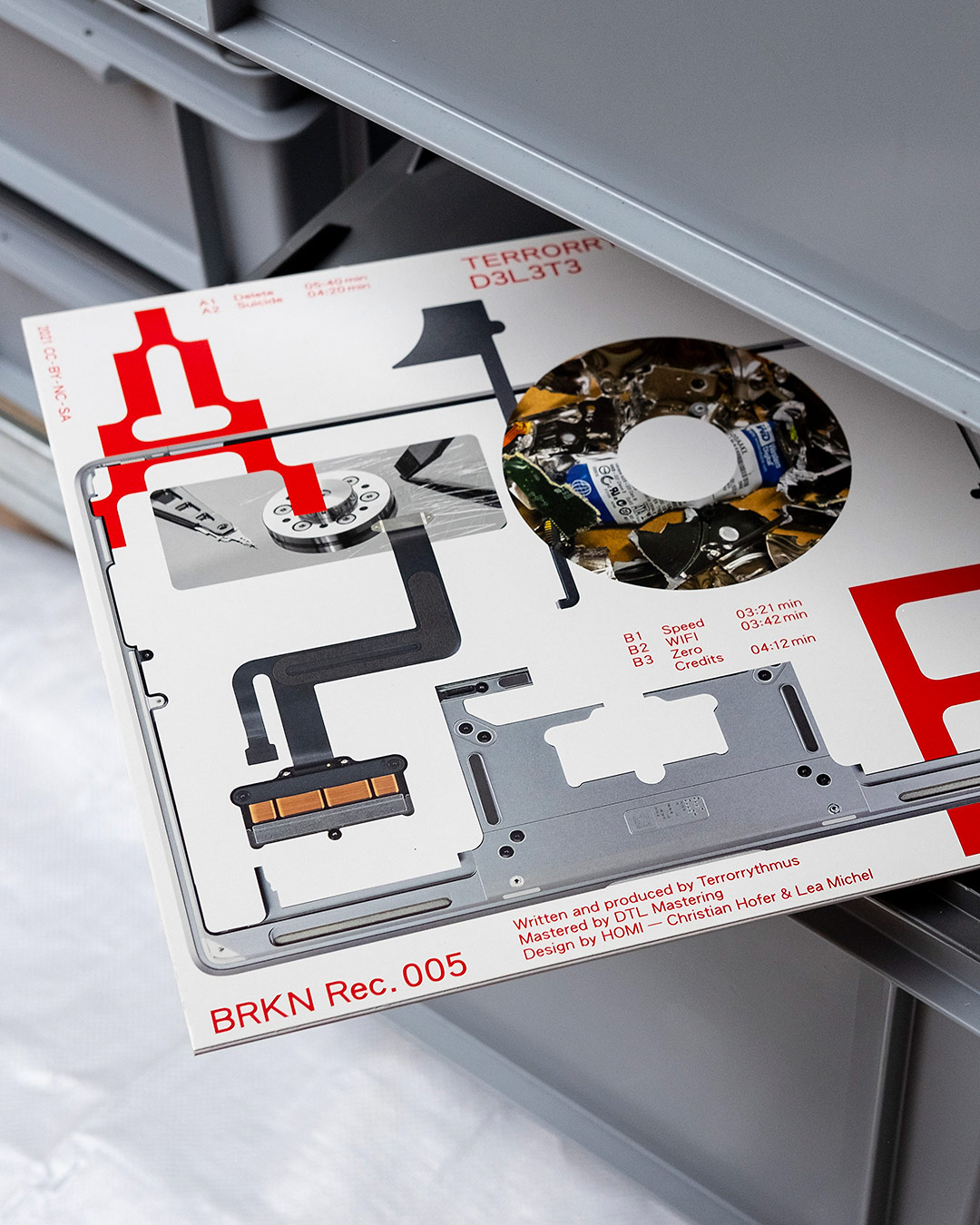 HOMI, Artwork for Terrorrythmus, BRKN Rec HOMI Graphic Design