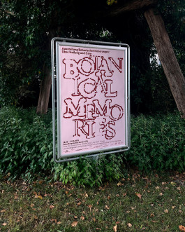 Poster Design for Botanical Memories Exhibition in Zurich HOMI Graphic Design
