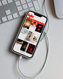 Webdesign for Lulu Obermayer HOMI Graphic Design